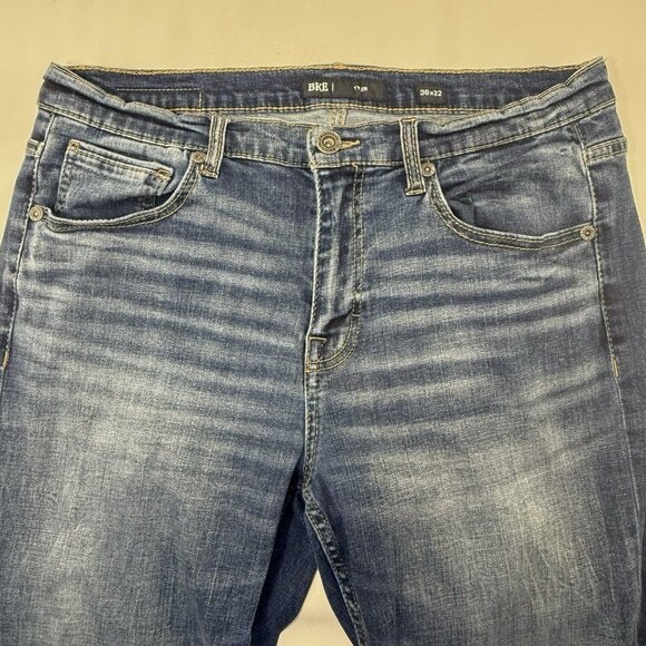 Bke Tyler Straight Classic Jeans Men Size 36x32 Stretch Outdoor Workwear Faded - Picture 3 of 12